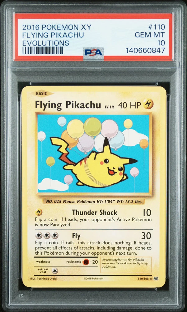 2016 Pokemon XY Flying Pikachu #110 English (PSA10)